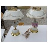 2 METAL LAMPS