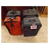 4 ROLLING SUITCASES