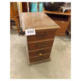 2 DRAWER WOOD FILE CABINET