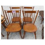 TELL CITY ROCK MAPLE...4 CHAIRS