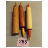 3 ROLLING PINS