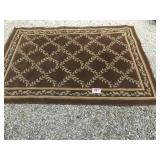 AREA BROWN RUG...5