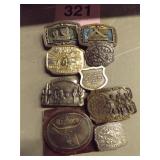 9 BELT BUCKLES