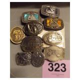 10 BELT BUCKLES