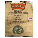 BURLAP COFFEE BAG....38 X 29"