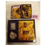 DALE EARNHARDT PLAQUE 15X12", 6 DISC SET IN TIN