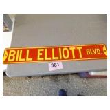 BILL ELLIOTT METAL SIGN