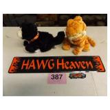 HARLEY DAVIDSON PATCH, METAL SIGN, HARLEY CAT, ETC