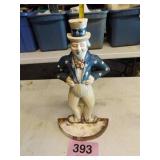 CAST IRON UNCLE SAM DOORSTOP