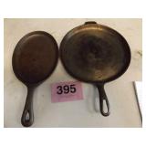 CAST IRON WAGNER WAREGRIDDLE..11", OVAL GRIDDLE