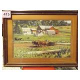 AMISH FARM PICTURE...37X28"