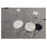 2 VINTAGE ICE CREAM PARLOR CHAIRS