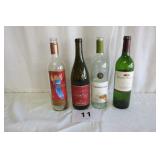 4 WINE BOTTLES