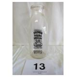 FLORA PURE MILK CO BOTTLE, FLORA IL
