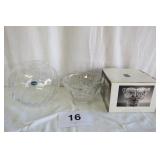 2 LEAD CRYSTAL BOWLS