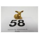 VINTAGE GOLDTONE MAX FACTOR DEER