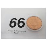 .999 FINE ONE ADVP OUNCE COPPER ROUND