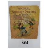 ANTIQUE ANIMAL NURSERY RHYMES BOOK