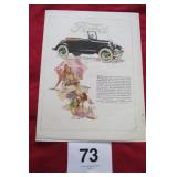 1926 FORD CAR AD