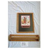 OAK PAPER TOWEL HOLDER & DENNIS