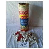 VINTAGE BLOCK CITY PLASTIC BLOCK BUILDING SET