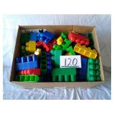 LARGE BOX OF MEGA BLOCKS