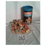 1972 VINTAGE WOODEN BLOCKS