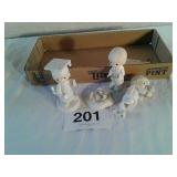 2 precious moments figurines- 1 broken