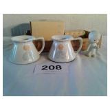 2 precious moments mugs & 1 figurine