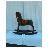 Wooden rocking horse