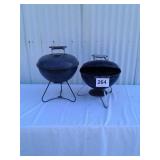 2 small grills - 1 weber