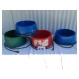 4 electric animal water bowls