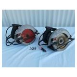 2 skilsaws 7 1/4" circular saws
