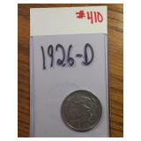 1926-D SILVER PEACE DOLLAR