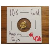 10 K GOLD AMERICAN EAGLE