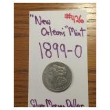 "NEW ORLEANS MINT" 1899-0 SILVER MORGAN DOLLAR