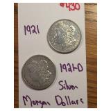 1921 - 1921-D SILVER MORGAN DOLLAR