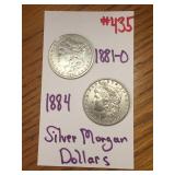 1881-0 - 1884 SILVER MORGAN DOLLARS
