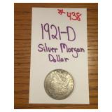 1921-D SILVER MORGAN DOLLAR