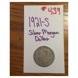 1921-S SILVER MORGAN DOLLAR