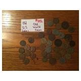 OLD U.S. COINS, OLD WORLD COINS
