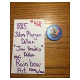 1885 SILVER MORGAN DOLLAR "JIMI HENDRIX"