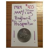 1984 .999 SILVER ENGELHARD AMERICAN PROSPECTOR