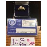 1 CT, SI 2, G COLOR DIAMOND RING & APPRAISAL