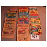 17 COMIC BOOKS, 5 TEN CENT, 8 TWELVE CENT,