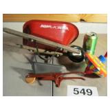 3 TOYS, METAL RADIO FLYER WAGON, METAL WAGON,