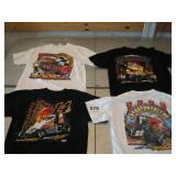 4 LIKE NEW XL RACING T SHIRTS