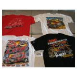 4 LIKE NEW XL RACING T SHIRTS