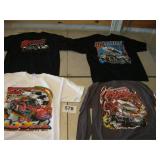 4 LIKE NEW XL RACING T SHIRTS