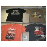 4 NICE LARGE DUCK DYNASTY T SHIRTS